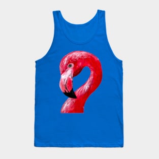 Beautiful Flamingo Head Design Tank Top